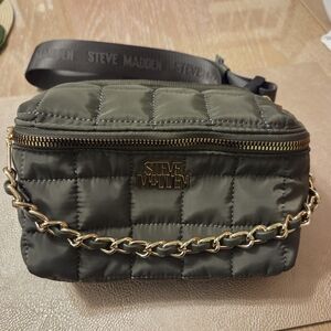 Steve Madden Green Quilted Crossbody Bag